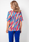 Avalon Abstract Print Short Sleeve Top, Multicoloured