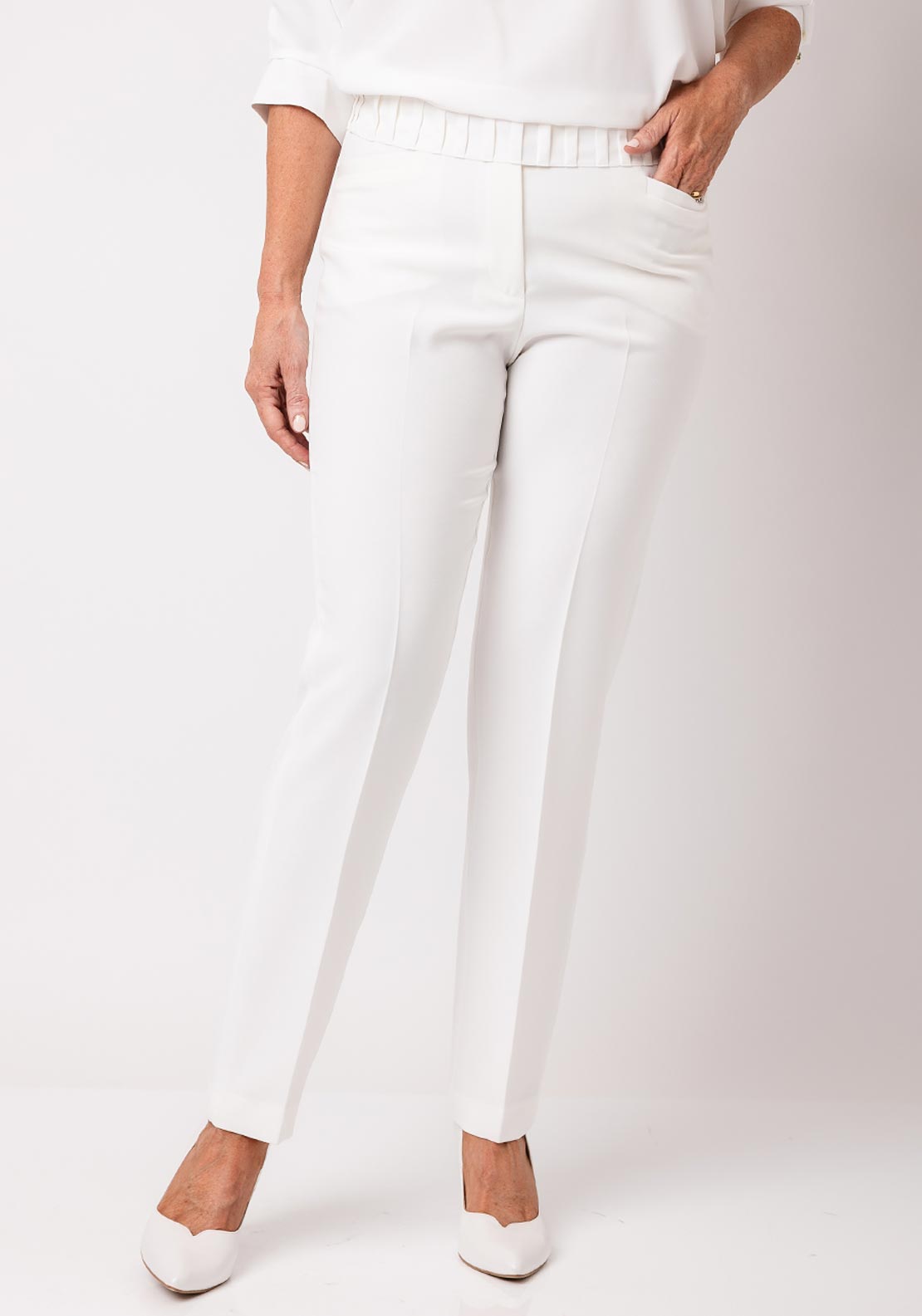 Avalon Penny Tapered Trousers, White