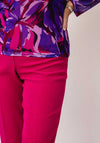 Avalon Penny Tapered Trousers, Magenta Pink