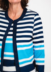 Avalon Striped Jacket & Top Twinset, Navy