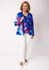 Avalon Abstract Floral Print Top and Jacket Twinset, Blue Multi