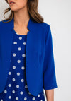 Avalon Two Piece Bolero & Dress, Royal Blue & White