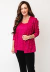 Avalon Floral Jacquard Twinset, Pink