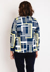 Avalon Abstract Print Jacket & Top Twinset, Navy Lemon