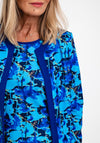 Avalon Print Jacket & Top Twinset, Blue