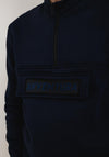 Avventura 610 Quarter Zip Pocket Sweatshirt, Navy