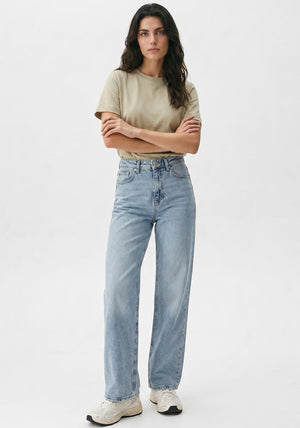 Vero Moda Aware Naima Organic Cotton T-Shirt, Beige