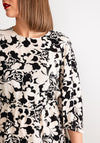 Vero Moda Ivone Flower Aline Mini Dress, Black
