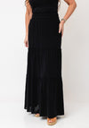 Vero Moda Aware Keeley High Waist Cotton Midi Skirt, Black
