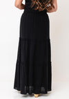 Vero Moda Aware Keeley High Waist Cotton Midi Skirt, Black
