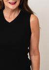 Vero Moda Aware Colbie Ribbed V Neck Tank Top, Black