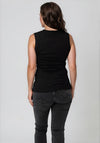 Vero Moda Aware Colbie Ribbed V Neck Tank Top, Black
