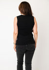 Vero Moda Aware Colbie Ribbed V Neck Tank Top, Black