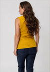 Vero Moda Aware Colbie Ribbed V Neck Tank Top, Yellow