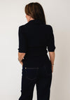 Vero Moda AWARE Hanna Cropped Knitted Cardigan, Navy