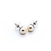 Absolute Jewellery Pearl Stud Earrings, Natural