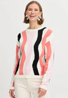 b.young Oma Wavy Print Jumper, Multi Coloured