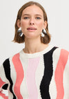 b.young Oma Wavy Print Jumper, Multi Coloured