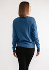 b.young Morla V Neck Sweater, Blue