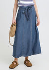 B. Young Kosmo Wide Denim Skirt, Medium Blue