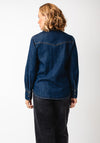 B.Young Embroidered Western Denim Shirt, Blue