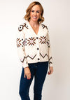 B.Young Melpa Chunky Knit Cardigan, Cream