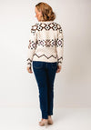B.Young Melpa Chunky Knit Cardigan, Cream