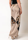B.Young Floral Print Wide Leg Trousers, Beige
