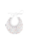 Babidu Baby Girl Floral Bib, White Multi