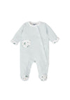 Babidu Baby Boy Gingham Long Sleeve Babygrow, Green