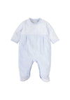 Babidu Baby Boy Gingham Long Sleeve Babygrow, Blue
