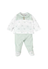 Babidu Baby Boy Stripe and Fruit Two Piece Set, Green