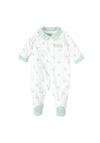 Babidu Baby Boy Long Sleeve Collar Sleepsuit, Green