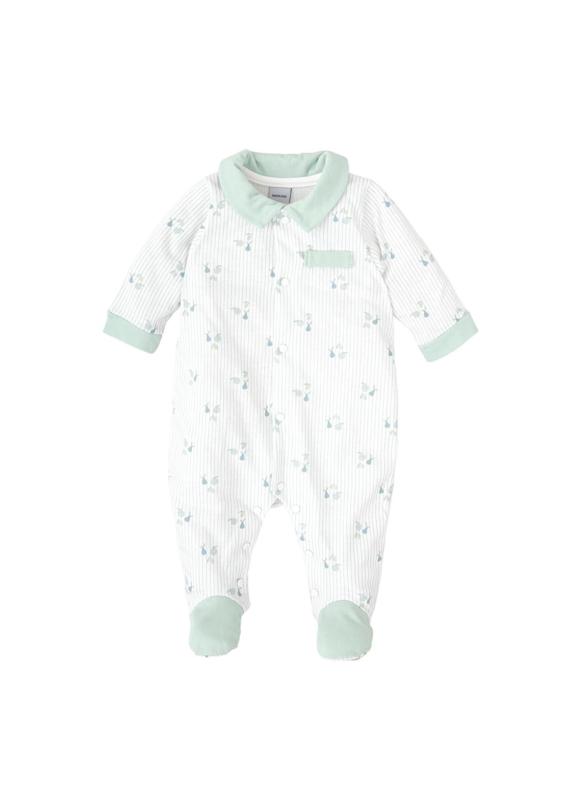Babidu Baby Boy Long Sleeve Collar Sleepsuit, Green
