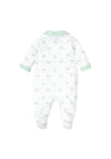 Babidu Baby Boy Long Sleeve Collar Sleepsuit, Green