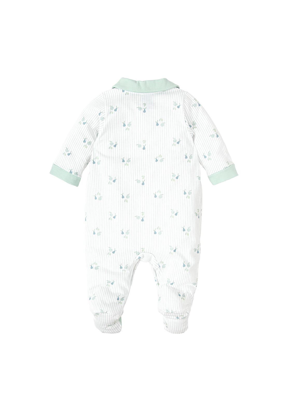 Babidu Baby Boy Long Sleeve Collar Sleepsuit, Green