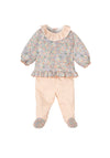 Babidu Baby Girl Floral Top and Bottom Set, Multi