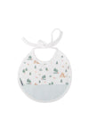 Babidu Baby Print Bib, White