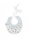 Babidu Baby Floral Print Bib, White
