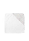 Babidu Baby Boy Stripe Hooded Towel, White