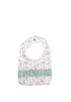Babidu Baby Girl Floral Print Bib, Green Multi