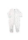 Babidu Baby Coral and Fish Print Babygrow, Multi