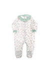 Babidu Baby Girl Ditsy Floral Long Sleeve Babygrow, Green