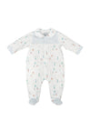 Babidu Baby Boy Sail and Stripe Long Sleeve Babygrow, Blue