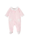 Babidu Baby Girl Frill Collar Sleepsuit, Pink