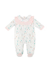 Babidu Baby Girl Sail and Stripe Long Sleeve Babygrow, Pink