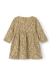 Name It Baby Girl Nillie Long Sleeve Dress, Latte