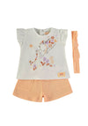 Babybol Baby Girl Giraffe 3 Piece Set, Orange