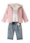 Ebita Baby Girl Perfect Day 3 Piece Set, Pink