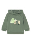 Mayoral Baby Boy Camper Long Sleeve Hoodie, Green